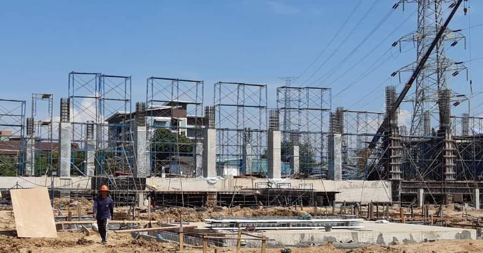 งานก่อสร้างสถานีไฟฟ้าแรงสูงเชียงใหม่ 2 ป่าตัน