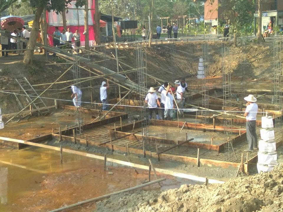 งานก่อสร้างฐานรากและโครงสร้างศาสนสถาน